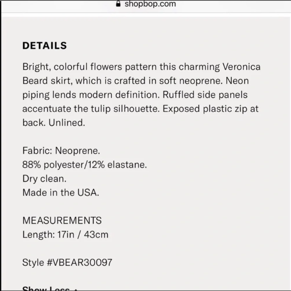 Veronica Beard skater scuba floral skirt sz 2 - Picture 8 of 13